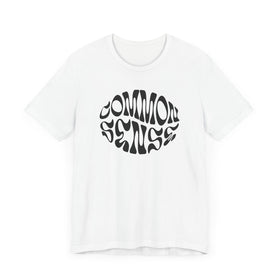 Common Sense Unisex Tee - Retro Casual Streetwear Graphic T-Shirt - 0