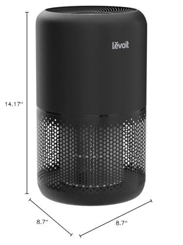 LEVOIT Core300-P Air Purifier – 3-in-1 Filter for Home Allergies & Pets (1095 Sq. Ft. Coverage, Black)