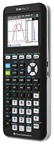 Texas Instruments TI-84 PLUS CE Graphing Calculator, Black (Frustration-Free Packaging) (84PLCE/PWB/2L1/A)