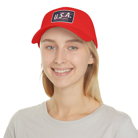 USA Citizen Low Profile Baseball Cap, Patriotic Hat,  Independence Day Hat, Summer Cap, Patriotic July 4th