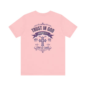 Trust in God Front & Back Christian T-Shirt – Jeremiah 17:7 Bible Verse