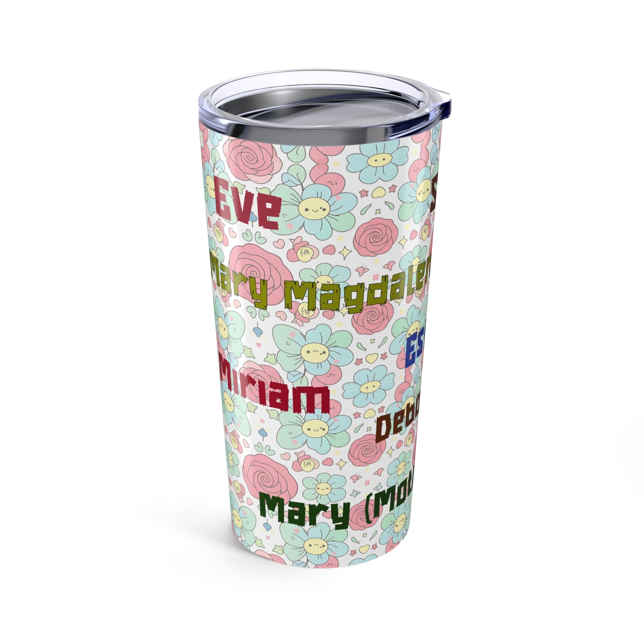 Floral Personalized 20oz - Women Of the Bible Stainless Steel Insulated Tumbler Christian Gift