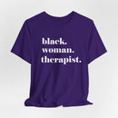 Empowerment Short Sleeve Tee - Black Woman Therapist, Gift for Therapists, Inspirational Relaxed Fit Shirt, Mental Health Awareness-9
