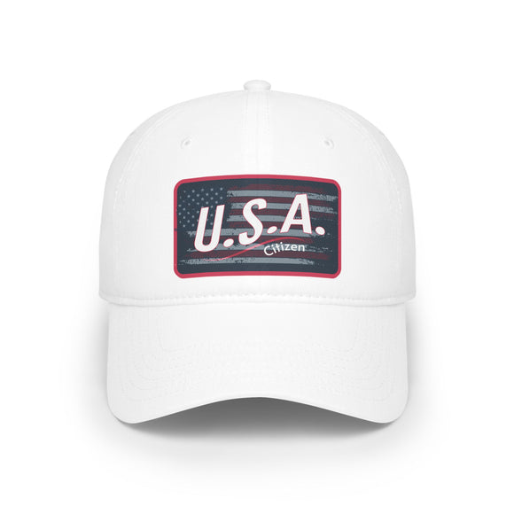 USA Citizen Low Profile Baseball Cap, Patriotic Hat,  Independence Day Hat, Summer Cap, Patriotic July 4th