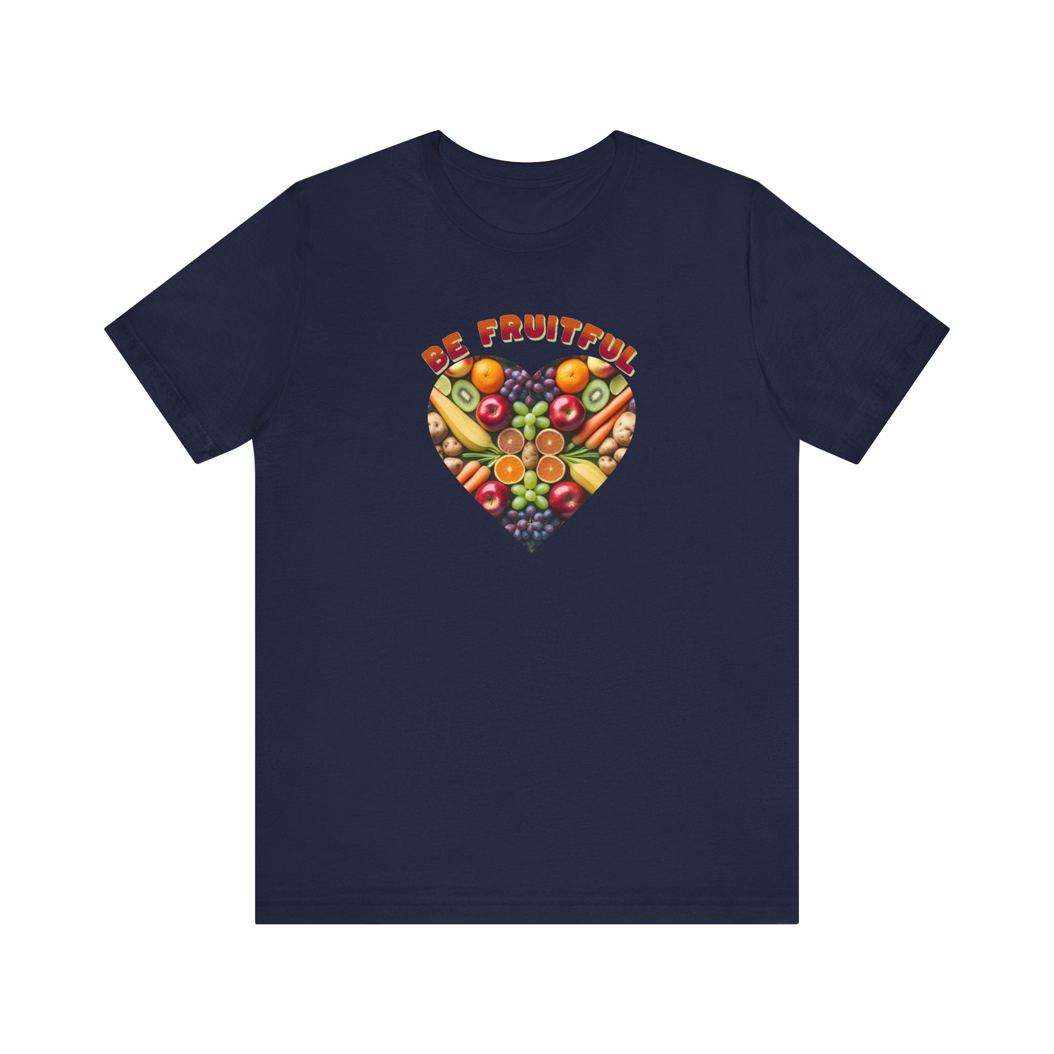 Be Fruitful Heart-Shaped VibrantT-Shirt - 0