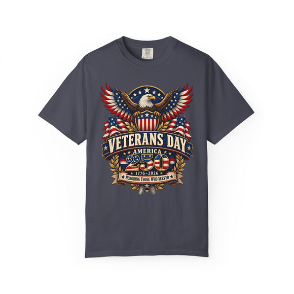 Veterans Day America 250 T-Shirt for Veterans and Patriotic Families