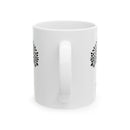Tree of Life Ceramic Mug - Minimalist Floral Black & White Design, Tea Lovers Gift, Housewarming Present-2