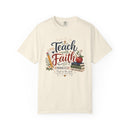 Teach with Faith T-Shirt — Christian Teacher Tee with Proverbs 3:5 Design-9