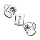 Trust in God Retro Clear Glass Mug – 10oz Transparent Christian Coffee Cup-4