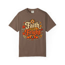 Faith Over Fright Christian Halloween T-Shirt for Fall Festivals-6