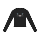 Cat Eyes Women’s Slim Raglan Long Sleeve T-Shirt-10