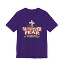 Faith Over Fear Be Courageous Christian T-Shirt | 2 Timothy 1:7 Inspirational Faith Tee-9