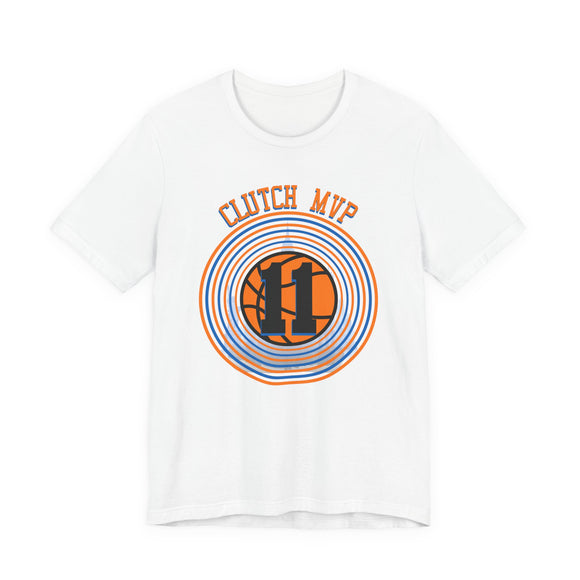Clutch MVP Basketball Tee – Retro Orange & Blue Hoop Graphic