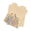 Floral Social Worker Tee, Gift for Social Workers, Book Lover Shirt, Inspirational Graphic T-Shirt, Career Appreciation Gift-7