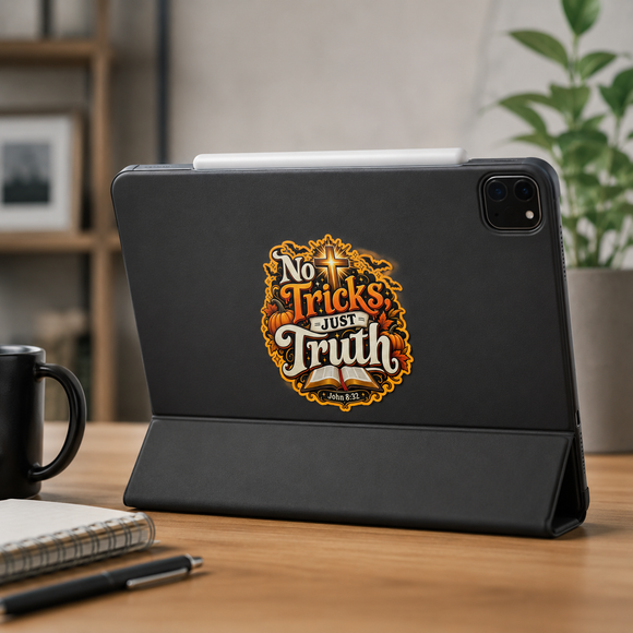 No Tricks, Just Truth Christian Halloween Sticker 3-Pack | John 8:32