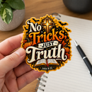 No Tricks, Just Truth Christian Halloween Sticker 3-Pack | John 8:32-3