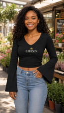 Chosen 1 Peter 2:9 Women's Bell Sleeve Christian Top-3