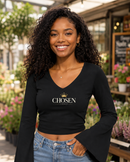 Chosen 1 Peter 2:9 Women's Bell Sleeve Christian Top-1