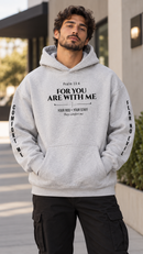 Psalm 23:4 For You Are With Me Christian Oversized Fleece Hoodie-5