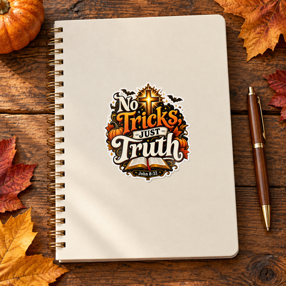 October Christian Sticker Set — 2 Glossy Vinyl Sheets