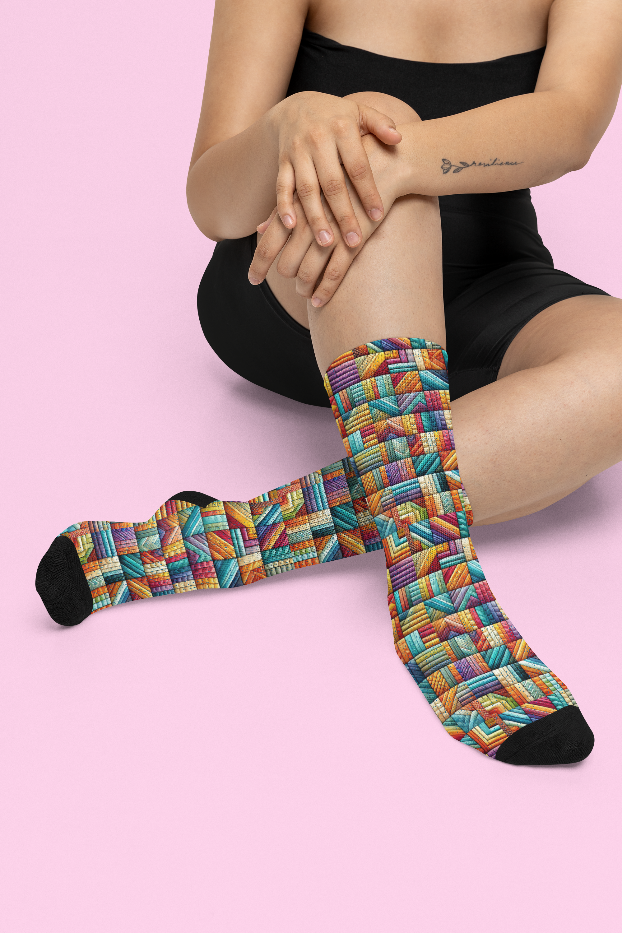 Colorful Patchwork Socks