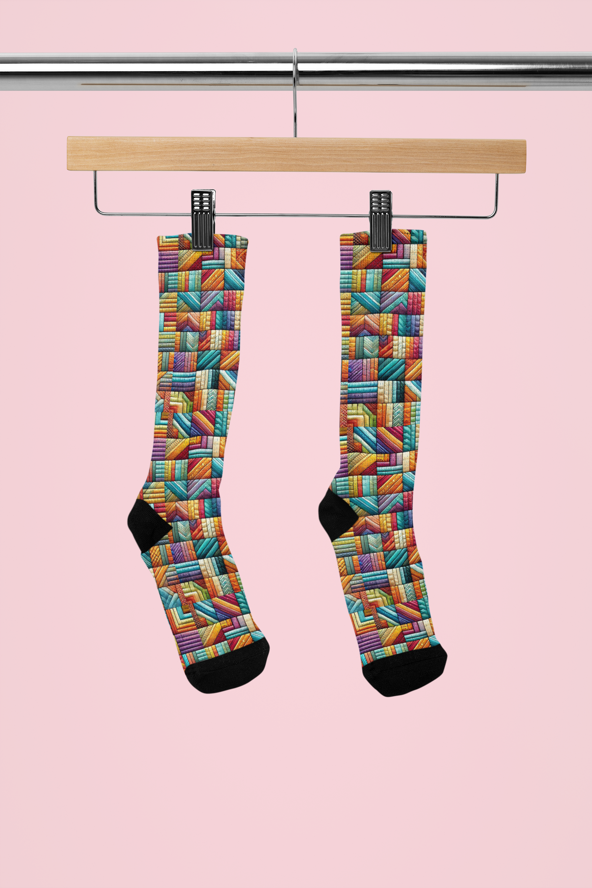 Colorful Patchwork Socks