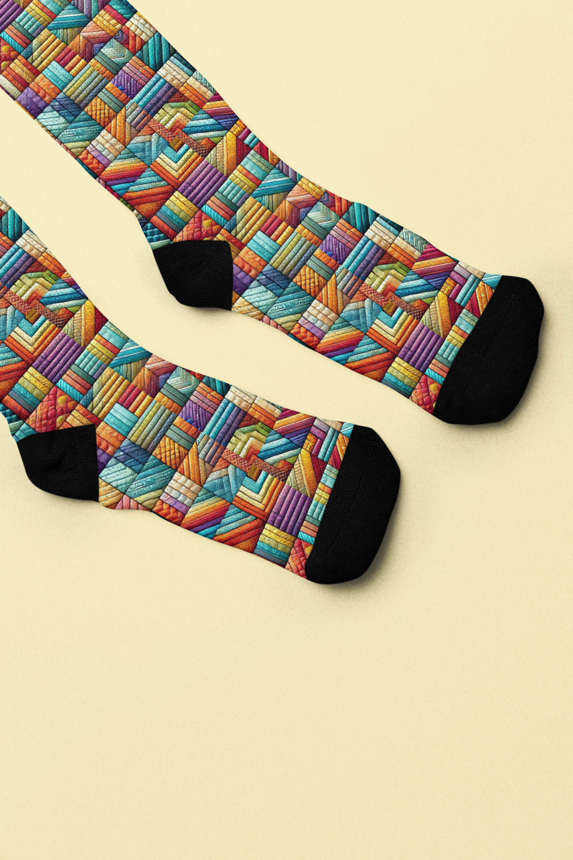 Colorful Patchwork Socks