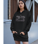 Psalm 23 Premium Hoodie Dress - 23rd Psalm Text Design in White Lettering-1