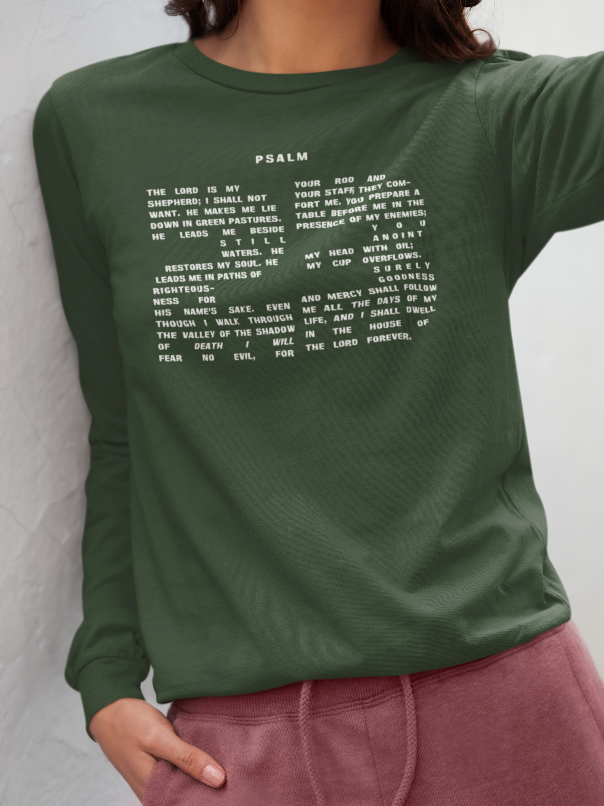 Psalm 23 Long Sleeve Tee