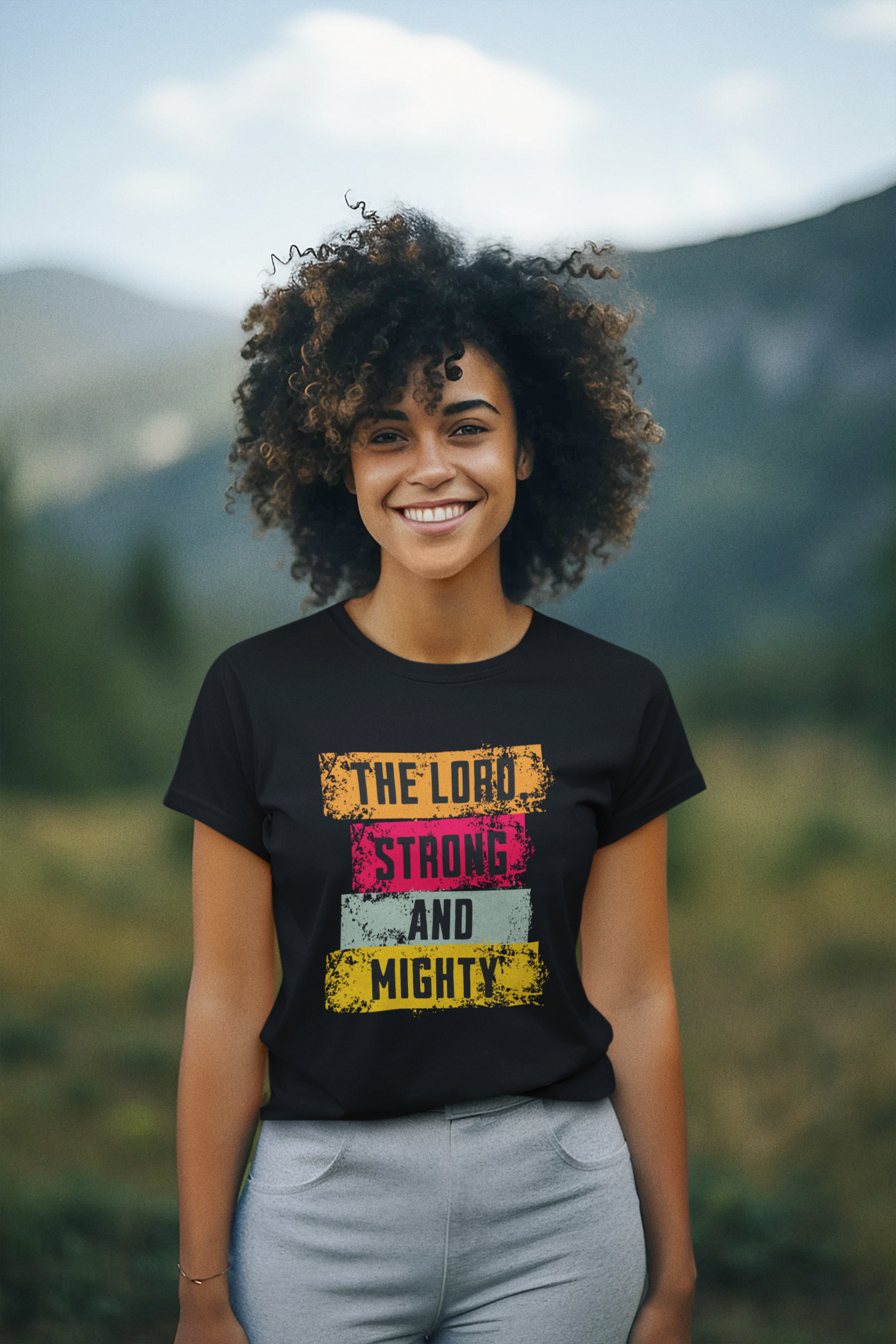 Lord Strong and Mighty Christian Shirt, Faith-Based T-Shirt, Unisex Tee, Religious