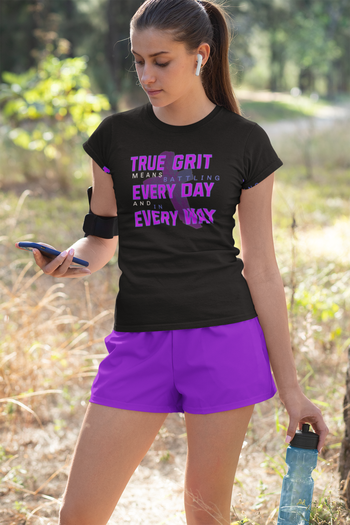 True Grit Battling Every Day Motivational T-Shirt Tee