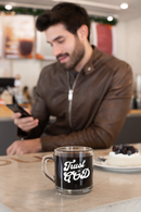 Trust in God Retro Clear Glass Mug – 10oz Transparent Christian Coffee Cup-6