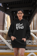 Trust in God Hoodie Dress – Christian Faith Long Hoodie for Women-9