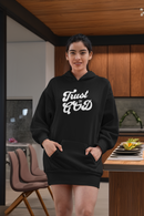 Trust in God Hoodie Dress – Christian Faith Long Hoodie for Women-1