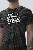 Trust in God Tonal Spider Tie-Dye T-Shirt – Faith-Inspired Retro Christian Tee-1
