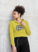 Trust in God Cropped Raw Edge Hoodie for Ladies – Faith-Inspired Streetwear-14