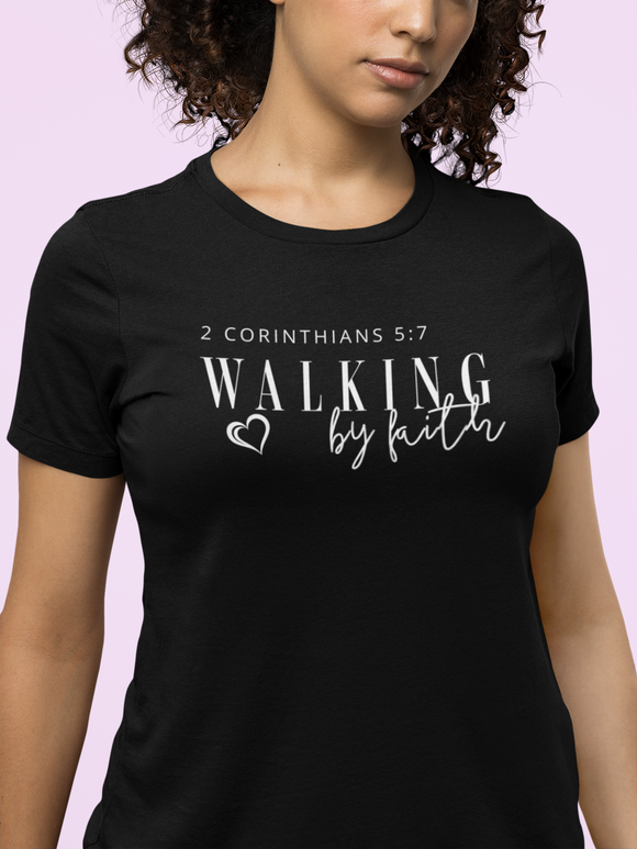 Walking by Faith Tee, Christian Gift, Unisex Style, Spiritual Vibe