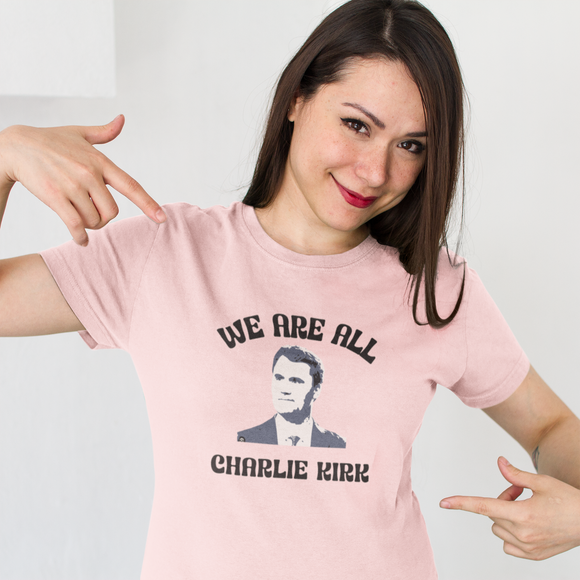 We Are All Charlie Kirk Pop Art Unisex T-Shirt | Patriotic Graphic Tee | Minimalist Political Shirt