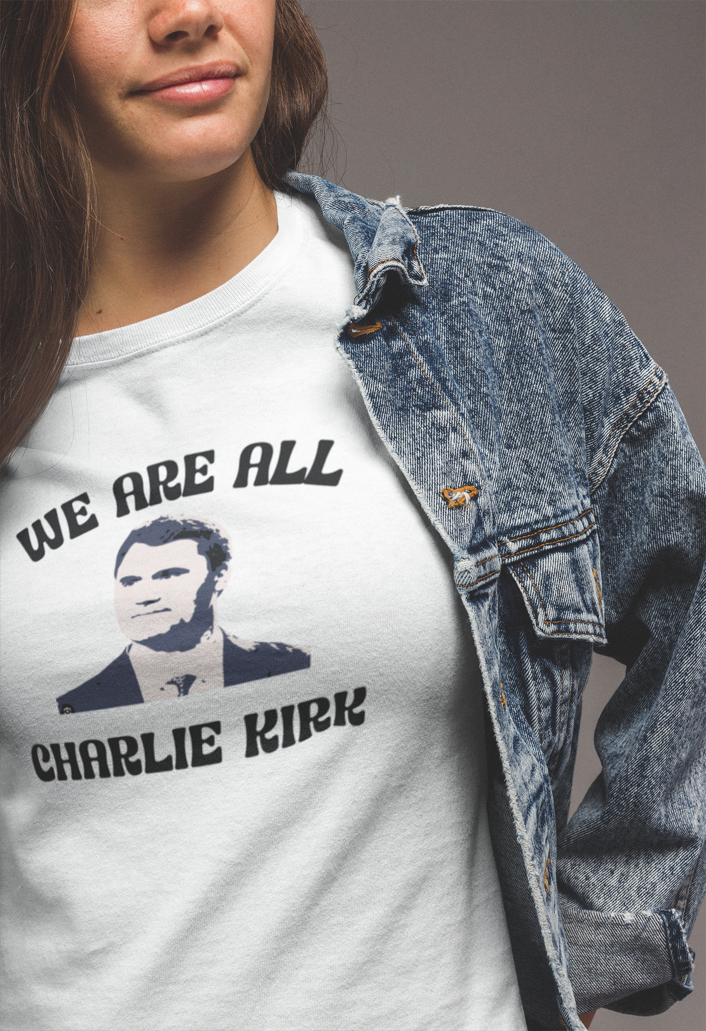 We Are All Charlie Kirk Pop Art Unisex T-Shirt | Patriotic Graphic Tee | Minimalist Political Shirt