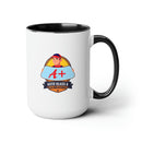A+ Auto Custom Two - Tone Coffee Mugs, 15oz - Encore2wo15ozRed