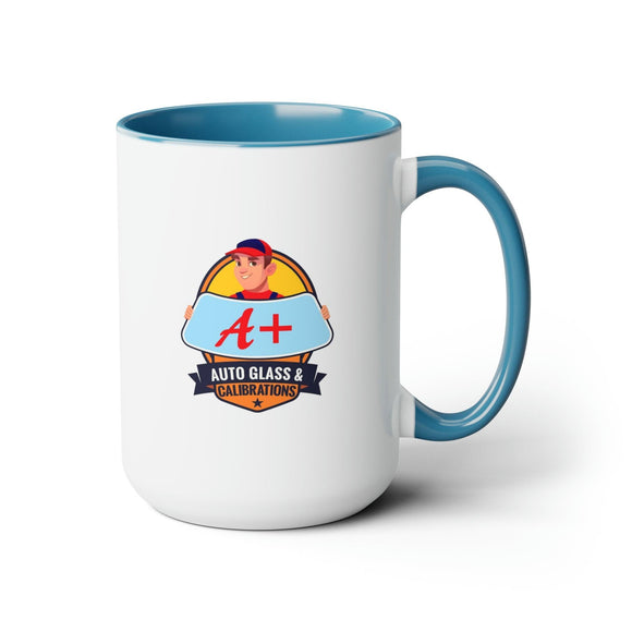 A+ Auto Custom Two - Tone Coffee Mugs, 15oz - Encore2wo15ozRed