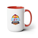A+ Auto Custom Two - Tone Coffee Mugs, 15oz - Encore2wo15ozRed
