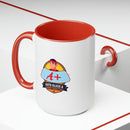 A+ Auto Custom Two - Tone Coffee Mugs, 15oz - Encore2wo15ozRed