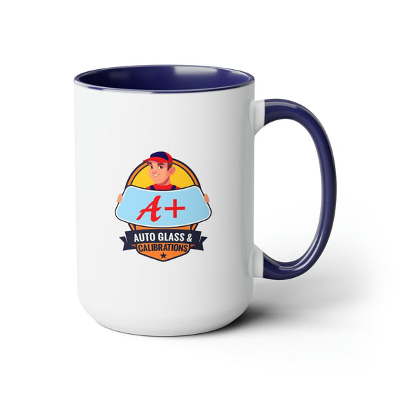 A+ Auto Custom Two - Tone Coffee Mugs, 15oz - Encore2wo15ozRed