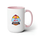 A+ Auto Custom Two - Tone Coffee Mugs, 15oz - Encore2wo15ozRed