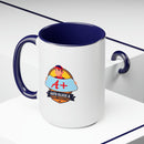 A+ Auto Custom Two - Tone Coffee Mugs, 15oz - Encore2wo15ozRed