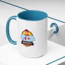 A+ Auto Custom Two - Tone Coffee Mugs, 15oz - Encore2wo15ozRed
