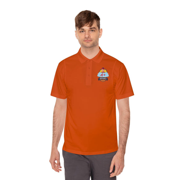 A+ Auto Glass & Calibration Sport Polo Shirt - Encore2woTexas OrangeS