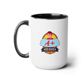A+ Auto Two - Tone 15oz Coffee Mug - Encore2wo15ozBlack