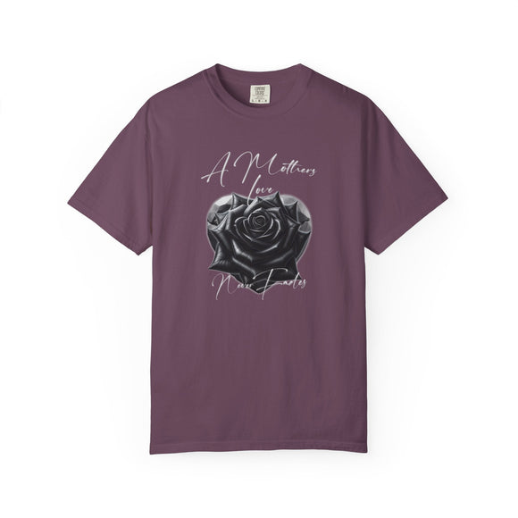 A Mother's Love Never Fades Black Rose Graphic Tee Memorial Mother's Day Shirt - Encore2woChiliS
